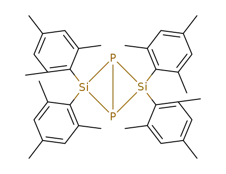 Molecular Structure of 121654-87-3 (1,3-Diphospha-2,4-disilabicyclo[1.1.0]butane,
2,2,4,4-tetrakis(2,4,6-trimethylphenyl)-)