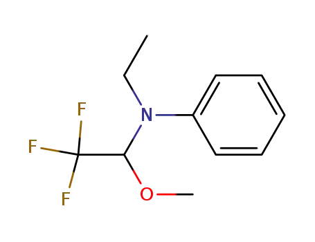 N-Ethyl-N-(1-methoxy-2,2,2-trifluoroethyl)aniline