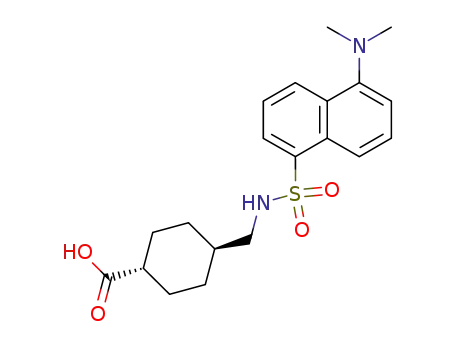 trans-N-(1-dimethylaminonaphthalene-5-sulfonyl)aminomethylcyclohexanecarboxylic acid