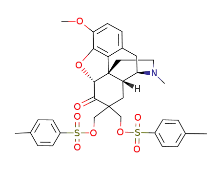 7,7-bis<(tosyloxy)methyl>-4,5α-epoxy-3-methoxy-17-methylmorphinan-6-one
