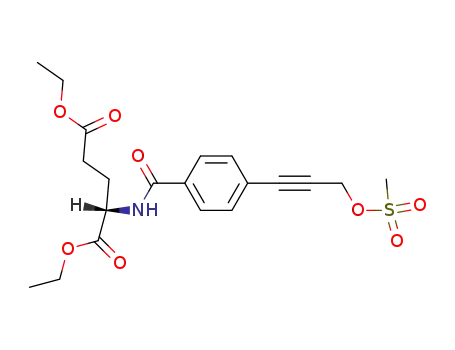 L-Glutamic acid, N-[4-[3-[(methylsulfonyl)oxy]-1-propynyl]benzoyl]-,
diethyl ester