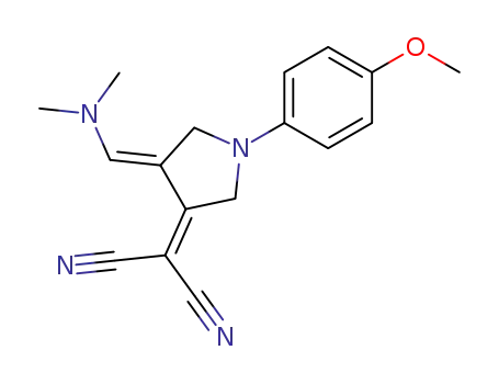 3-(dicyanomethylene)-4-<(N,N-dimethylamino)methylene>-1-(4-methoxyphenyl)pyrrolidine