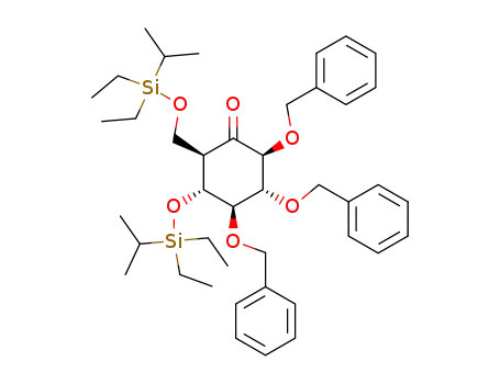 (2S,3R,4R,5R,6R)-2,3,4-Tris-benzyloxy-5-(diethyl-isopropyl-silanyloxy)-6-(diethyl-isopropyl-silanyloxymethyl)-cyclohexanone