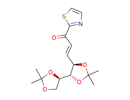 (4R,5S,6R)-4,5,6,7-tetrahydroxy-4,5:6,7-di-O-isopropylidene-1-(2-thiazolyl)-2(E)-hepten-1-one
