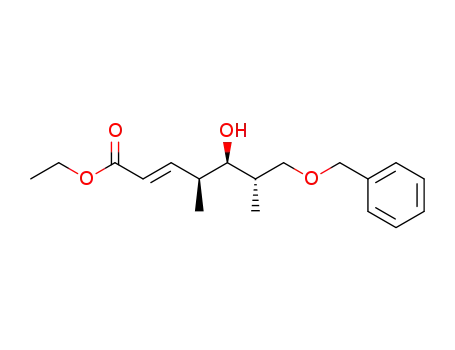 (E)-(4S,5R,6S)-ethyl 7-benzyloxy-5-hydroxy-4,6-dimethyl-2-heptenoate