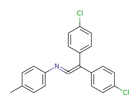Molecular Structure of 22731-54-0 (N-[bis(4-chlorophenyl)ethenylidene]-4-methylaniline)