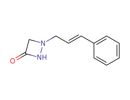 Molecular Structure of 79559-06-1 (1,2-Diazetidin-3-one, 1-(3-phenyl-2-propenyl)-)
