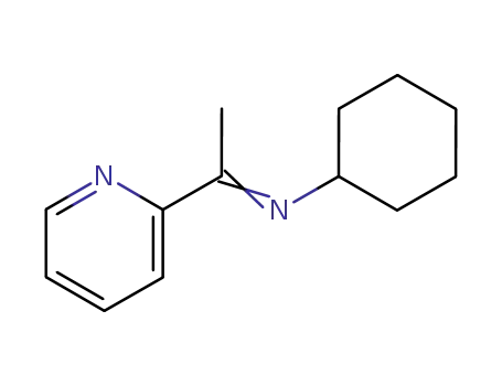 Molecular Structure of 107954-71-2 (Cyclohexanamine, N-[1-(2-pyridinyl)ethylidene]-)
