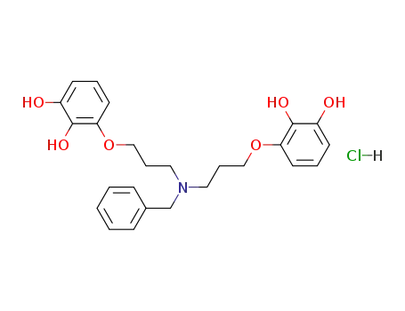 Benzylbis<3-(2,3-dihydroxyphenoxy)propyl>amin-hydrochlorid
