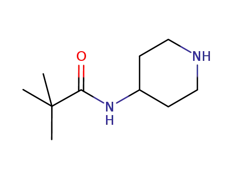 Molecular Structure of 199786-25-9 (Propanamide, 2,2-dimethyl-N-4-piperidinyl-)