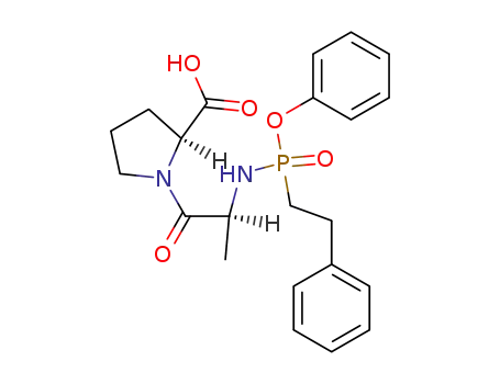 N(alpha)-((2-Phenylethyl)phenoxyphosphoryl)alanylproline