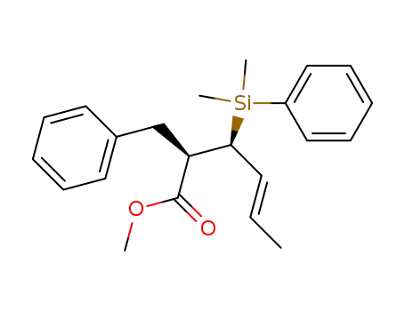 (2R,3S)-(E)-Methyl 2-benzyl-3-(dimethylphenylsilyl)hex-4-enoate