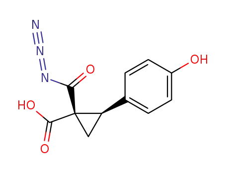 (1S,2R)-1-Azidocarbonyl-2-(4-hydroxy-phenyl)-cyclopropanecarboxylic acid