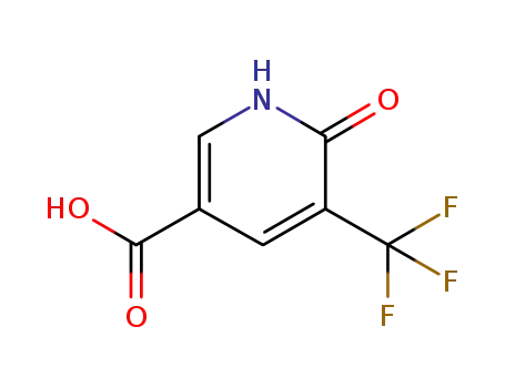 Molecular Structure of 1189757-60-5 (6-Oxo-5-(trifluoromethyl)-1,6-dihydropyridine-3-carboxylic acid)