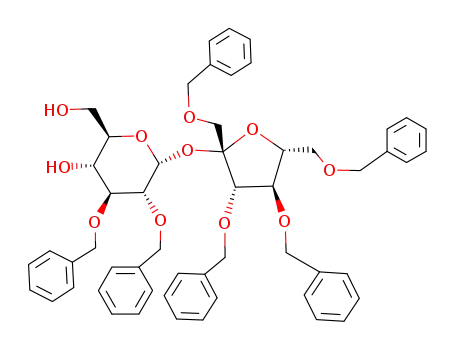 2,3-di-O-benzyl-α-D-glucopyranosyl 1,3,4,6-tetra-O-benzyl-β-D-fructofuranoside
