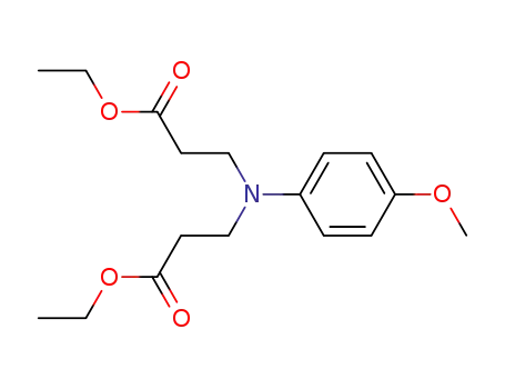 Molecular Structure of 56525-68-9 (3,3'-(4-methoxy-phenylimino)-di-propionic acid diethyl ester)