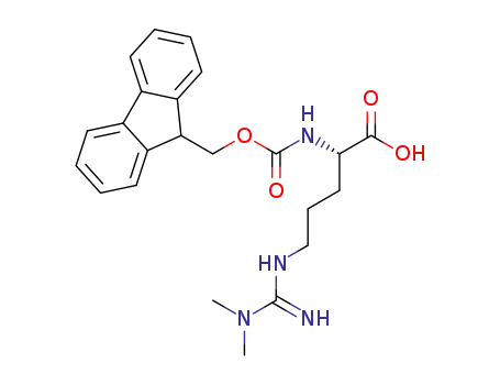 Molecular Structure of 268564-10-9 (FMOC-ARG(ME2, ASYMMETRIC)-OH HCL)