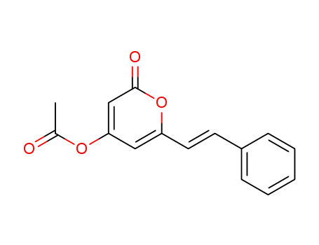2H-Pyran-2-one, 4-(acetyloxy)-6-(2-phenylethenyl)-, (E)-