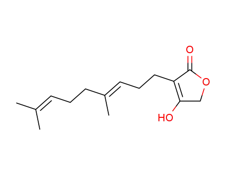 Molecular Structure of 81790-44-5 (2(5H)-Furanone, 3-(4,8-dimethyl-3,7-nonadienyl)-4-hydroxy-, (E)-)