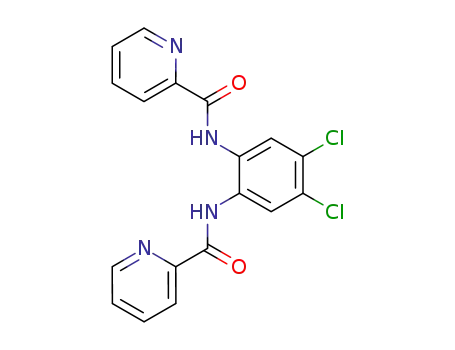 Molecular Structure of 130995-69-6 (1,2-bis(pyridine-2'-carboxamido)-4,5-dichlorobenzene)