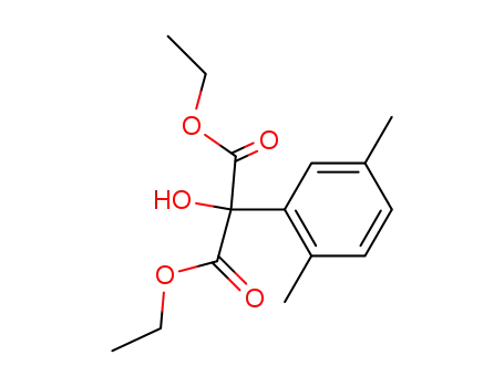 Molecular Structure of 83026-12-4 ((2,5-dimethyl-phenyl)-hydroxy-malonic acid diethyl ester)