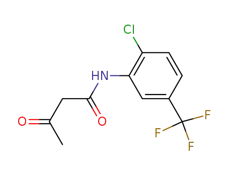 Molecular Structure of 585-97-7 (N-[2-chloro-5-(trifluoromethyl)phenyl]-3-oxobutanamide)