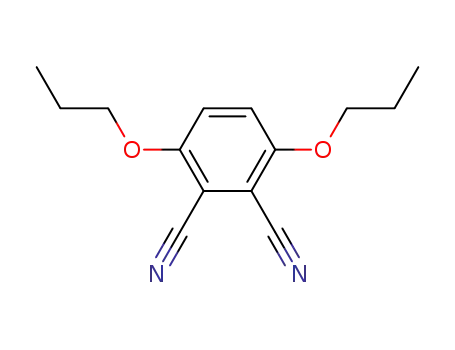 Molecular Structure of 116453-87-3 (1,2-Benzenedicarbonitrile, 3,6-dipropoxy-)