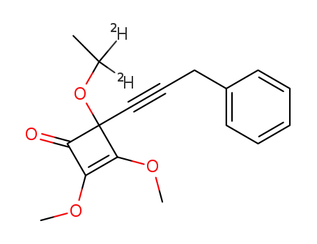 2,3-Dimethoxy-4-(ethoxy-1,1-d2)-4-(3-phenyl-1-propynyl)-2-cyclobuten-1-one
