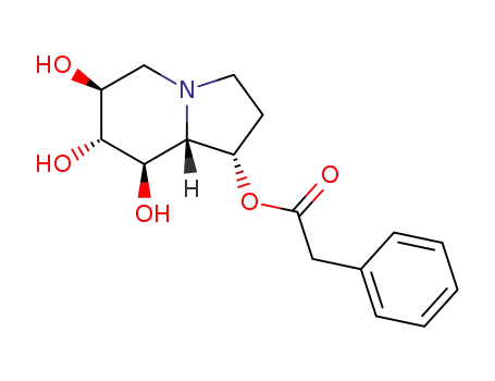 Molecular Structure of 125880-25-3 (1-O-(phenylacetyl)castanospermine)