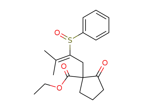 2-carbethoxy-2-(2-(phenylsulfinyl)-3-methyl-2-butenyl)cyclopentanone