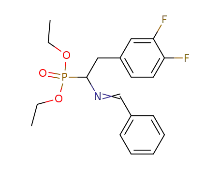 (2-(3,4-Difluoro-phenyl)-1-{[1-phenyl-meth-(E)-ylidene]-amino}-ethyl)-phosphonic acid diethyl ester