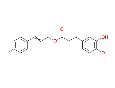 3-(4-iodophenyl)-2-propenyl 3-(3-hydroxy-4-methoxyphenyl)propanoate