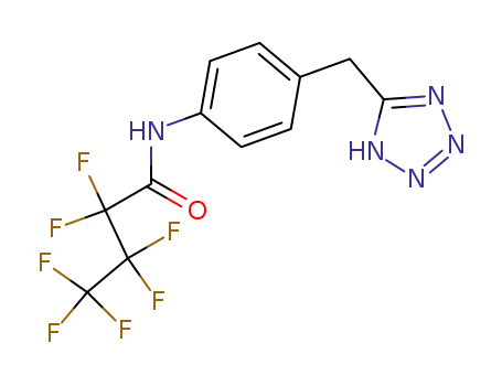 Butanamide,
2,2,3,3,4,4,4-heptafluoro-N-[4-(1H-tetrazol-5-ylmethyl)phenyl]-