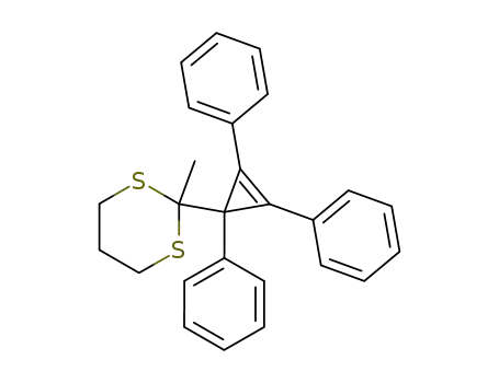 2-(1,2,3-triphenyl-2-cyclopropen-1-yl)-2-methyl-1,3-dithiane