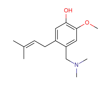 2-methoxy-5-(3'-methyl-2'-butenyl)-4-<(dimethylamino)methyl>phenol
