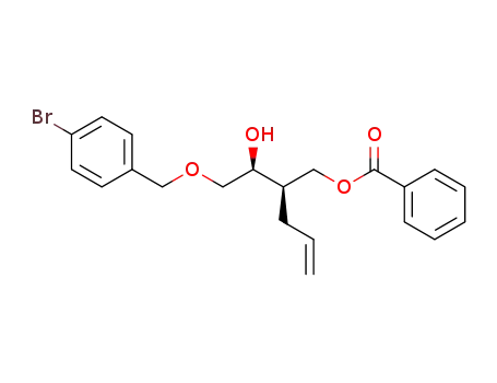 (2S,3R)-4-O-benzoyl-1-O-(p-bromobenzyl)-3-(2'-propenyl)-1,2,4-butanetriol