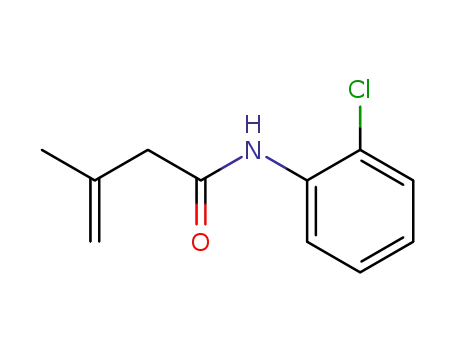 Molecular Structure of 93646-43-6 (3-Butenamide, N-(2-chlorophenyl)-3-methyl-)