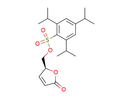 Molecular Structure of 110826-70-5 ((-)-(4S)-4-(((2,4,6-triisopropylbenzenesulfonyl)oxy)methyl)-2-butenolide)