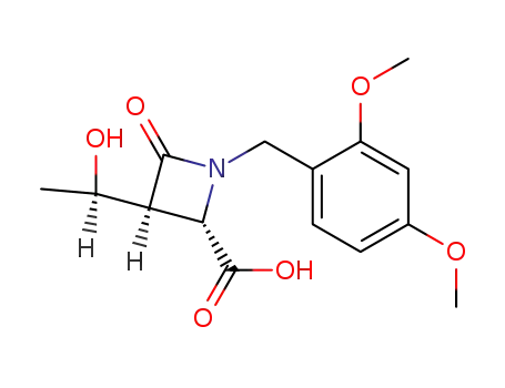 <3S-<3α(S<sup>*</sup>),4β>>-1-(2,4-dimethoxybenzyl)-3-(1-hydroxyethyl)-2-azetidinone-4-carboxylic acid