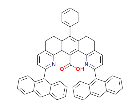 2,12-bis(9-anthracenyl)-7-phenyl-5,6,8,9-tetrahydro-1,13-diazadibenz<a,j>anthracene-14-carboxylic acid