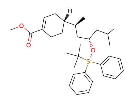 (R)-4-[(1S,3S)-3-(tert-Butyl-diphenyl-silanyloxy)-1,5-dimethyl-hexyl]-cyclohex-1-enecarboxylic acid methyl ester