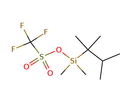 Molecular Structure of 103588-79-0 (DIMETHYL-(2,3-DIMETHYL-2-BUTYL)SILYL TRIFLUOROMETHANESULFONATE)