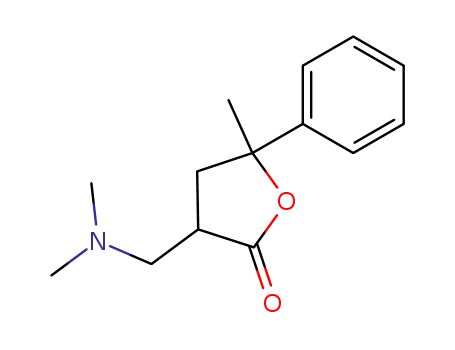 2(3H)-Furanone, 3-[(dimethylamino)methyl]dihydro-5-methyl-5-phenyl-,
cis-