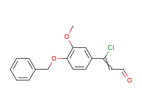 Molecular Structure of 144735-53-5 (β-(3-methoxy-4-(benzyloxy)phenyl)-β-chloracrolein)