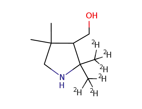 2,2-Di(<2H3>methyl)-4,4-dimethyl-3-(hydroxymethyl)-1-pyrrolidine
