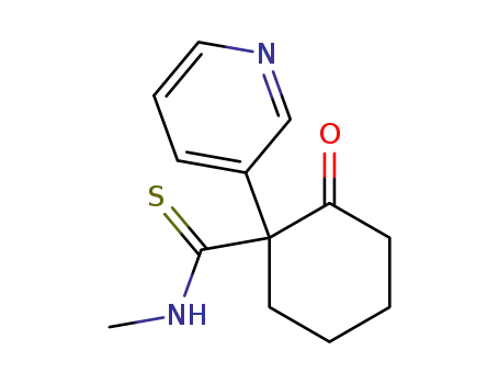 (-)-N-methyl-2-oxo-1-(pyridin-3-yl)cyclohexanecarbothioamide