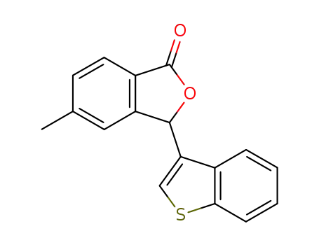 Molecular Structure of 83656-78-4 (1(3H)-Isobenzofuranone, 3-benzo[b]thien-3-yl-5-methyl-)