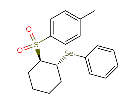 Benzene, 1-methyl-4-[[2-(phenylseleno)cyclohexyl]sulfonyl]-, trans-