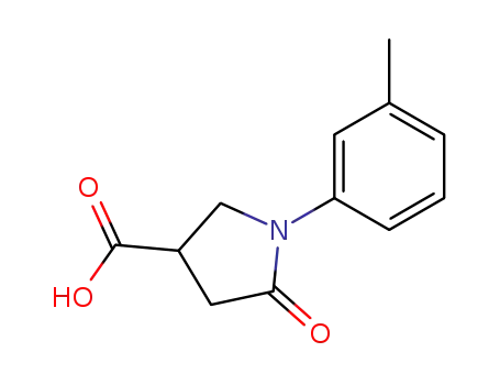 Molecular Structure of 56617-45-9 (5-OXO-1-M-TOLYL-PYRROLIDINE-3-CARBOXYLIC ACID)