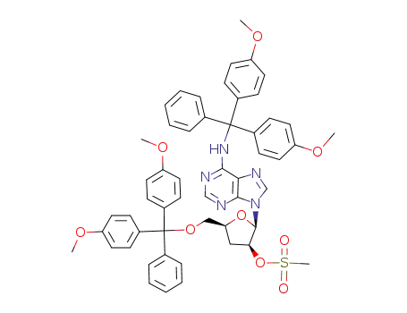N<sup>6</sup>,O<sup>5'</sup>-bis(4,4'-dimethoxytrityl)-9-(3-deoxy-2-O-mesyl-β-D-threo-pentofuranosyl)adenine